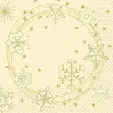 Duni Star Shine Cream Napkin 3ply 33cm  Adomoo